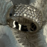 Elegant 925 Sterling Silver White Topaz Ring Size 6.5