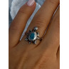 925 Sterling Silver Turtle Turquoise Ring Size 6.5