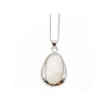 925 Sterling Silver Mother of pearl Chain with Pendant Italy