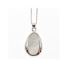 925 Sterling Silver Mother of pearl Chain with Pendant Italy