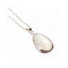 925 Sterling Silver Mother of pearl Chain with Pendant Italy