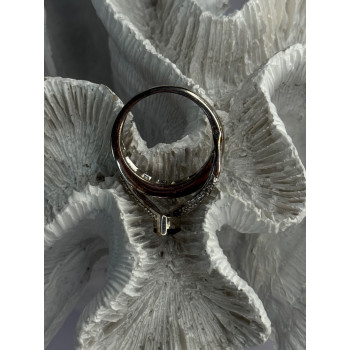 925 Sterling Silver Garnet & Beryl Ring Size 10