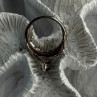 925 Sterling Silver Garnet & Beryl Ring Size 10