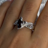 925 Sterling Silver Garnet & Beryl Ring Size 10