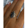925 Sterling Silver Leaves Ring Size 9