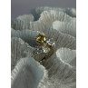 925 Sterling Silver Yellow & White Cz Ring Size 6