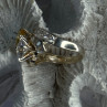 925 Sterling Silver Yellow & White Cz Ring Size 6