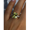 925 Sterling Silver Lemon Quartz Ring Size 8