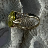925 Sterling Silver Lemon Quartz Ring Size 8