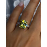 925 Sterling Silver Lemon Quartz Ring Size 8