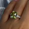 925 Sterling Silver Lemon Quartz Ring Size 8