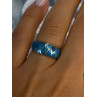 925 Sterling Silver Turquoise Ring Size 7