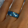 925 Sterling Silver Turquoise Ring Size 7