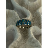925 Sterling Silver Turquoise Ring Size 7