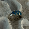 925 Sterling Silver Turquoise Ring Size 7
