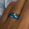 925 Sterling Silver Turquoise Ring Size 7