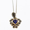 925 Sterling Silver Amethyst & Marcasites 