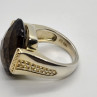 925 Sterling Silver Quartz Ring Size 7