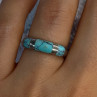 Vintage 925 Sterling Silver Turquoise Ring Size 7