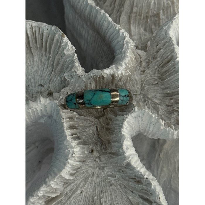 Vintage 925 Sterling Silver Turquoise Ring Size 7