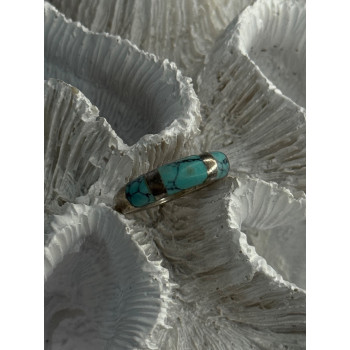 Vintage 925 Sterling Silver Turquoise Ring Size 7