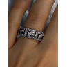 Elegant Design 925 Sterling Silver Beryl Ring Size 7.5