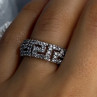 Elegant Design 925 Sterling Silver Beryl Ring Size 7.5