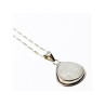 925 Sterling Silver Moonstone Chain with Pendant Italy