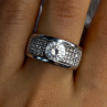 Elegant Design 925 Sterling Silver Cz Ring Size 10