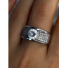 Elegant Design 925 Sterling Silver Cz Ring Size 10