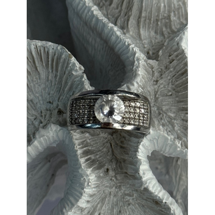 Elegant Design 925 Sterling Silver Cz Ring Size 10