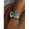 Elegant Design 925 Sterling Silver Cz Ring Size 10