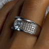 Elegant Design 925 Sterling Silver Cz Ring Size 10