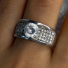 Elegant Design 925 Sterling Silver Cz Ring Size 10
