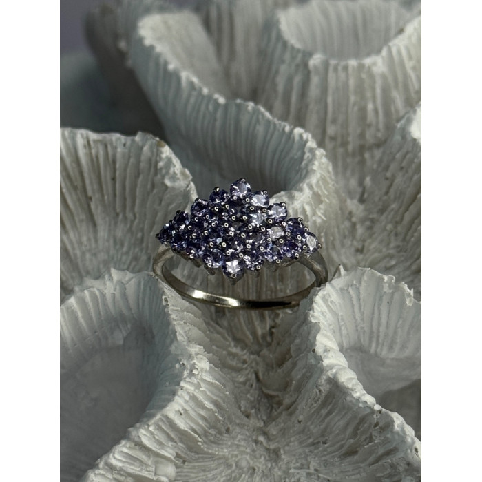 925 Sterling Silver Tanzanite Ring Size 9