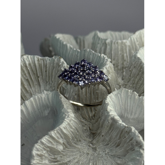 925 Sterling Silver Tanzanite Ring Size 9