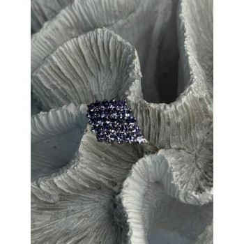 925 Sterling Silver Tanzanite Ring Size 9