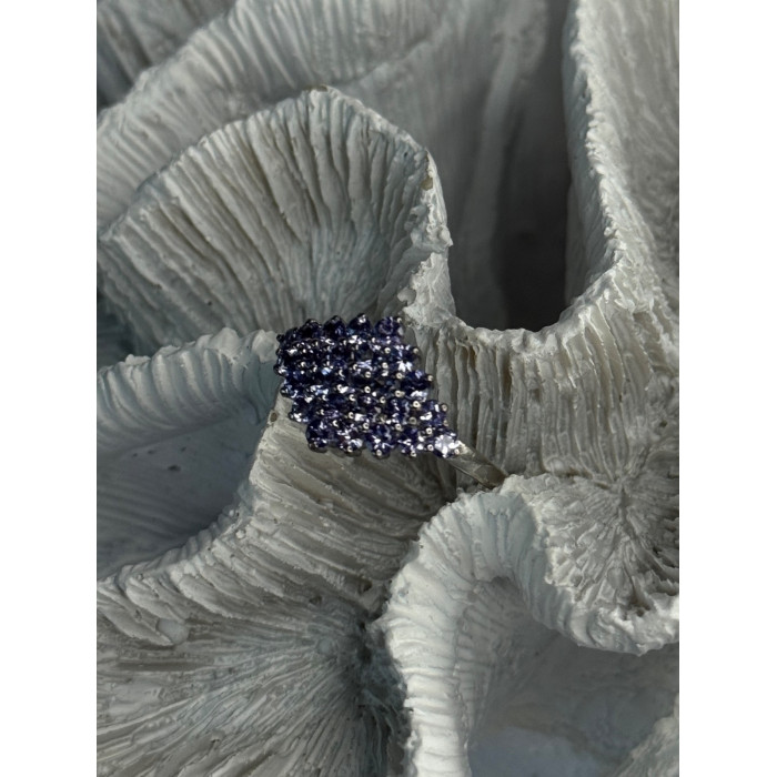 925 Sterling Silver Tanzanite Ring Size 9