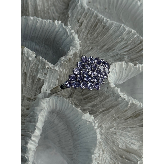 925 Sterling Silver Tanzanite Ring Size 9