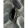 Vintage 925 Sterling Silver Onyx & Marcasite Ring Size 6.5