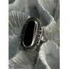 Vintage 925 Sterling Silver Onyx & Marcasite Ring Size 6.5