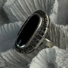 Vintage 925 Sterling Silver Onyx & Marcasite Ring Size 6.5