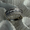 Beautiful Design 925 Sterling Silver Cz Ring Size 11