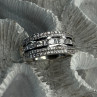 Beautiful Design 925 Sterling Silver Cz Ring Size 11