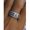 Beautiful Design 925 Sterling Silver Cz Ring Size 11