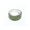 925 Sterling Silver Tsavorite Ring Size 7