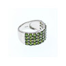 925 Sterling Silver Tsavorite Ring Size 7