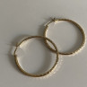 925 Sterling Silver Gold Plated Hoop Earrings
