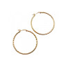 925 STERLING SILVER GOLD PLATED HOOP EARRINGS