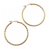 925 Sterling Silver Gold Plated Hoop Earrings